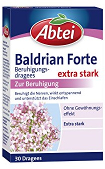 Abtei Baldrian Forte Beruhigungs Dragees, zum Einschlafen und Beruhigen, 30 Dragees, 1 er Pack