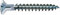SPAX Universalschraube mit Kopflochbohrung, 4,5 x 35 mm, 500 Stück, Kreuzschlitz Z2, Kleiner Senkkopf (Ø 5mm), Vollgewinde, WIROX A3J, 0271010450355