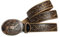 Trachtengürtel Trachten Gürtel für Lederhose Ledergürtel braun Leder geprägt Schnalle echt versilbert Herren Damen Handarbeit Austria Herrengürtel Damengürtel Jagd Hirsch, Größe/Länge:150