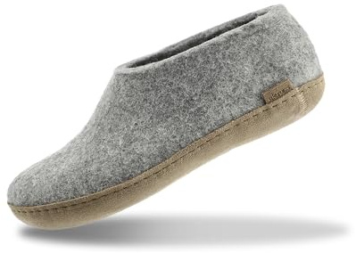 Glerups A-01-00 Unisex-Erwachsene Filz Hausschuhe Grau, EU 44