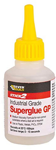 Everbuild Stick2 General Purpose Superglue – Industrial Grade – High Strength – Rapid Setting – Clear – 50g