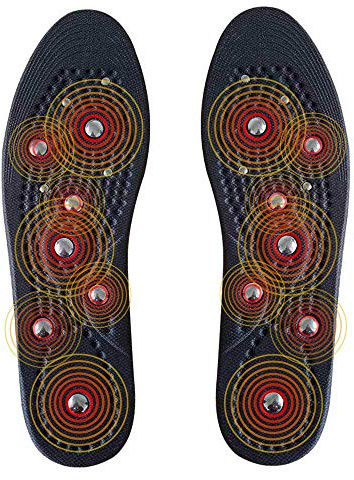 Sufoot® Reflexología magnética Efecto de la acupresión Promover la fatiga circulatoria Aliviar la terapia de la salud Plantillas de masaje (UK 3-8. EU 36-41. US 5-10)