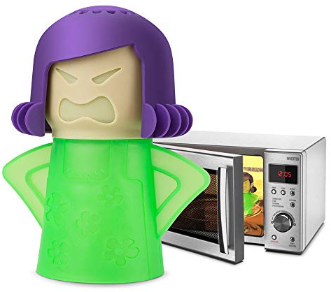 TOPIST Angry Mama Microwave Cleaner Angry Mom Microwave Oven Steam Cleaner and Disinfects With Vinegar and Water for Kitchens, Steamer Cleaning Equipment Cleans the Crud in Minutes (Green)