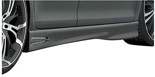 Minigonne laterali RDX Racedesign per Fiat Grande Punto 2005- 'GT4' (ABS), Nero, Plastica ABS, Certificato TÜV