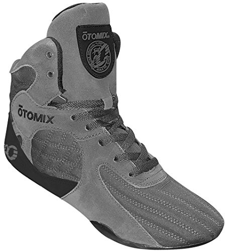 Otomix Stingray Gym Sports & Fitness Footwear for Mens & Women, Quality Multipurpose Training Shoes, Boots for Boxing, Wrestling, Weightlifting, Martial Arts, Deadlift - Grey
