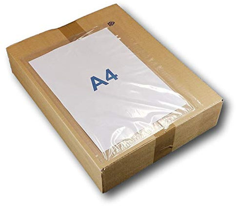 Lot de 1000 Pochettes porte-document adhésives transparente C4 315 x 225 mm (feuille A4 non pliée) - Idéales pour l'expédition de petit et grand colis, paquets, palettes Réf UGPAN4-1000