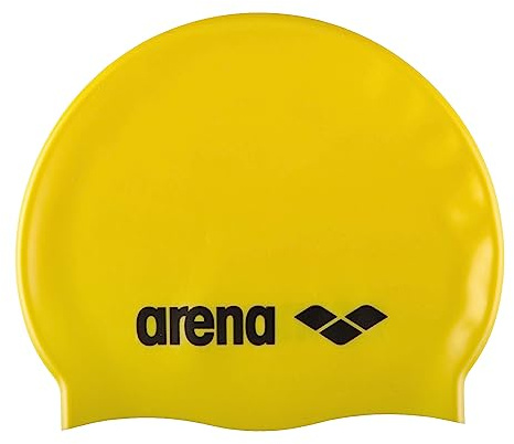 ARENA Classic Silicone Junior Bonnet de Natation en Silicone Unisexe, Bonnet de Natation pour Garçons et Filles, Bonnet de Natation avec Bord Renforcé, Bonnet de Natation Doux et Résistant