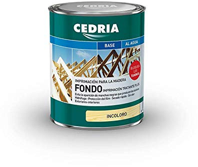 Imprimación Fondo Bloquea Taninos Cedria Maderas frondosas- Roble (20 litros)