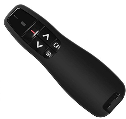 HUACAM Wireless Presenter, 2.4GHz Wireless USB Presentation Clicker, Powerpoint Clicker with Laser, PPT Remote Control Presentation Pointer for Mac/PC/Laptop