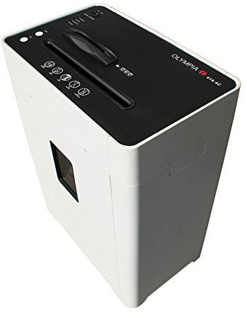 Olympia PS406 2CCD Aktenvernichter schwarz-Silber Partikelschnitt 25l Behaelter CD-Kreditkarten-Shredder automStart-Ruecklauffunkti