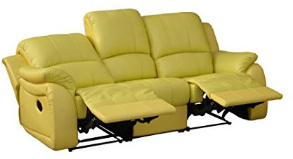 Mapo Möbel Voll-Leder Fernsehsofa Bettsofa Relaxsofa Ruhesessel Schlafsofa 5129-3-9422