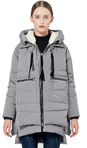 OROLAY Donna Piumino Ispessito Giacca Grigio L