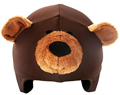 COOLCASC® Ours Brun - Couvre Casque Ski Enfant Universel - Personnalisez Votre Casque avec Une Housse Ski protectrice, Originale et Amusante - Accessoires Ski - Taille Unique