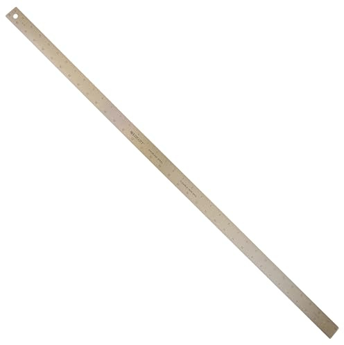 Westcott Stainless Steel Ruler, Zero-Center Scale with Non-Slip Cork Backing, Back-to-School, School Supplies, Classroom Supplies, 36-Inch
