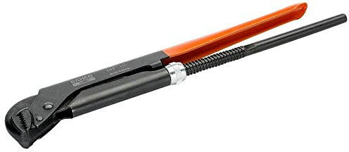 Bahco Schraubenschlüssel Rohrzange, Metall Griff, Backenweite 33mm, / Länge 210,0 mm