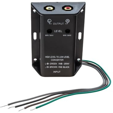 ACV Electronic High Low Level Adapter Converter Cinch up to 2 x 40 Watt Sinus