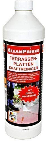 Cleanprince Losas Terraza Potente Limpiador 1000ML Residuos de Cemento en Eflorescencia Placas Limpieza Especial para Terraza, Pasarelas, Clinker, Baldosas, Arte y Piedra Natural