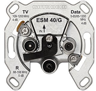 Kathrein ESM 40/G TV+Radio Métallique prise de courant