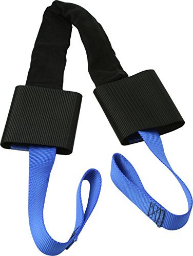 Gear Gremlin GG251 Handlebar Straps Black and Blue. Motorcycle Tie Down Straps
