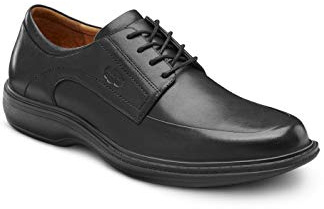 DR. COMFORT Classiche scarpe terapeutiche da uomo in pelle per diabetici, extra profonde., Nero, 9