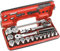 FACOM Coffret Detection Box - Cliquet Manche Rotatif Haute Performance et Douilles 1/2  6 Pans Métriques Plus Accessoires - SL.DBOX500PB