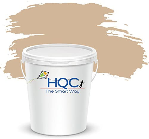 HQC Fence and Garden Shed Paint | Furniture Wood | Outdoor | Garden Fence | Quick-Drying | Protection Paint (2.5L, Beige)