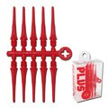 9DARTOUT Fit Point Plus Soft Tip Dart Tips - 50 Count (Red)
