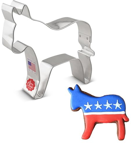 Ann Clark Democratic Donkey Cookie Cutter 3-3/4 Made in USA