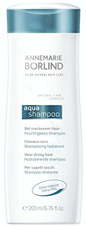 ANNEMARIE BÖRLIND SEIDE NATURAL HAIR CARE Feuchtigkeits-Shampoo (200 ml) - Feuchtigkeitsspendende Reinigung für Sichtbar Mehr Glanz und Frische bei Trockenem Haar, Vegan