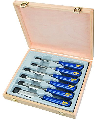IRWIN TM444S6 IWTM444S6 Blue Chip M444 Stechbeitel-Satz 6, 10, 13, 19, 25, 32 mm, 6-teilig, 6 Stück