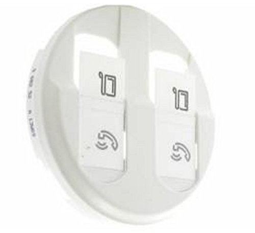 Legrand 068252 Enjoliveur Céliane pour Prise Double RJ45, Blanc