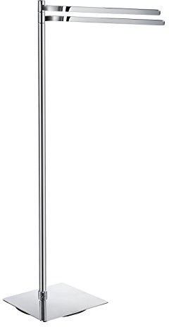 Smedbo Handtuchhalter Outline doppelt, freistehend, Chrom poliert, 87 cm