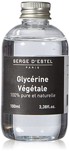 SERGE D'ESTEL PARIS Glycérine Végétale 100ml 100% Pure et Naturelle Actif de soin Hydratant Lissant Assouplissant Base Adoucissante Préparation Cosmétique Maison.