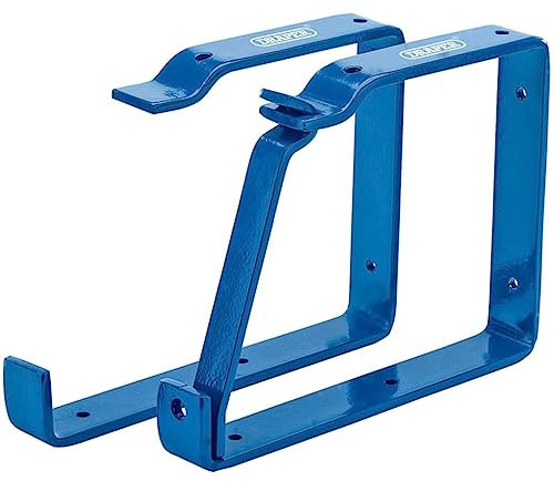 Draper Heavy Duty Ladder Hooks | 25cm Wall Mount Storage Brackets | Securing Lock Garage Organiser | 24808