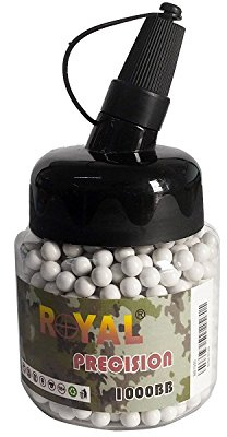 Area Shopping 1000 balles Airsoft 6mm Soft Air BB 0,12 GR Royal de précision de Haute qualité
