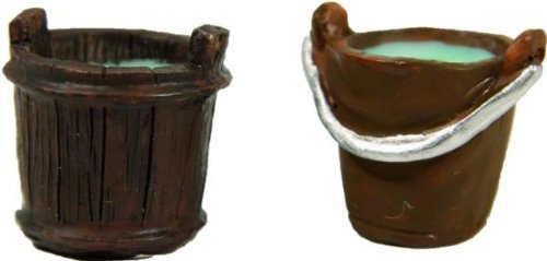 Krippenzubehör, Eimerset 2tlg. Höhe 2,5cm