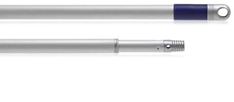 Maya Palo EXTENSIBLE. De 85 cm a 1,50 m. Se Alarga y Se Acorta. Acero Pintado Resistente. Rosca Universal. Maneta con Agujero para Colgarlo.