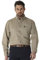 Wrangler Men's Logger Twill Long Sleeve Workshirt SHIRT, Khaki, XL