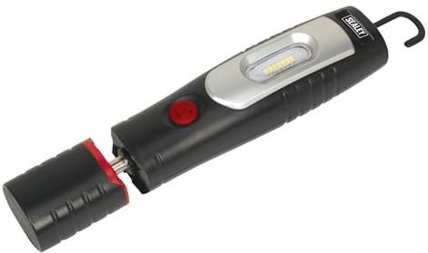 Sealey LED3602 Rechargeable 360deg Inspection Lamp 7 SMD + 3W LED Black Li-Ion