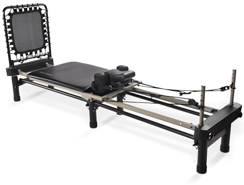 AeroPilates Pilates Reformer Machine, Gym Equipment for Resistance Workout, Strength & Fitness Training - Foldable & Compact, Premier Studio 700