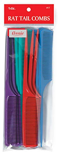 Annie Rat Tail Comb Set, 12 Count