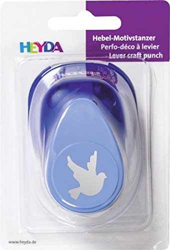 Heyda 203687711 Large Punch with Dove Motif Size Approx. 2.5 cm