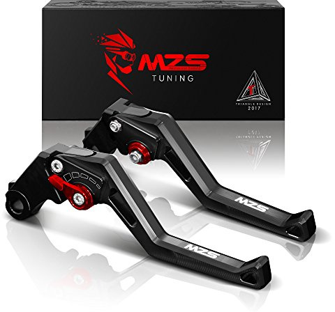 MZS Black Motorcycle Clutch Brake Levers Short Adjustable CNC Compatible with CBR600 CBR 600 F2 F3 F4 F4i / CB599 / CB600 / CB919 / CBR900RR / VTX1300 / CB750 / Magna 750 / Shadow 750 1100 / VT1300