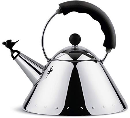 Alessi Whistling Kettle - 9093 B - Black - 2 liters - by Micheal Graves
