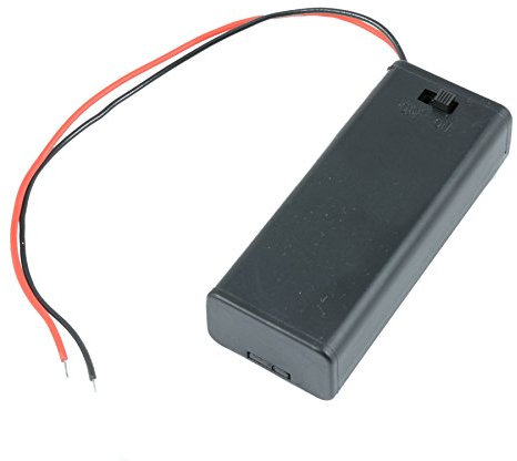 AAA x 2 Enclosed Battery Holder Box with Switch