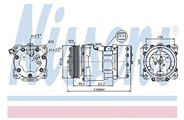 NISSENS 89032 Compressor, air conditioning