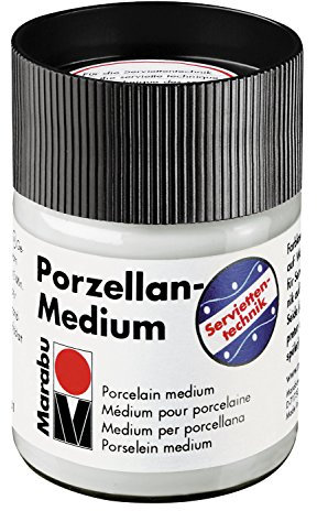 Marabu Porzellan-Medium, transparent, 50 ml (1er Pack), 50