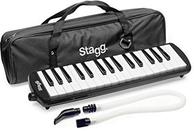Stagg Melosta32 RD - Melódica (32 teclas, funda), color negro