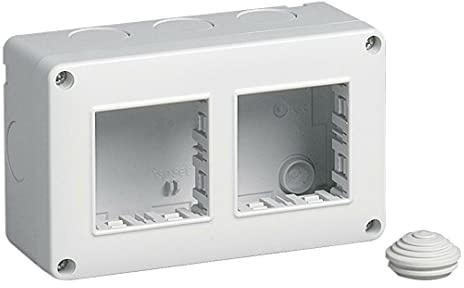 Vimar cajas de superficie - Caja ip40 4 módulo 2x2 serie plana