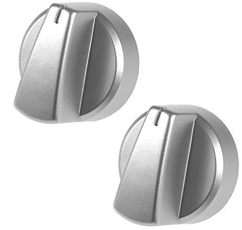 Original kontrollknapp för Belling ugn/spis, silver, (set med 1, 2, 3, 4, 5 eller 6) Förpackning Antal: 2